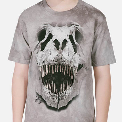 T-Rex Big Skull Child Tee- worn by model