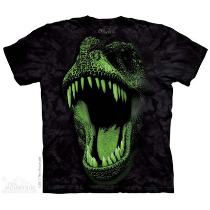 Glow T-Rex Child Tee- glowing