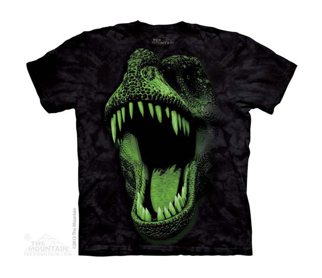 Glow T-Rex Child Tee- glowing