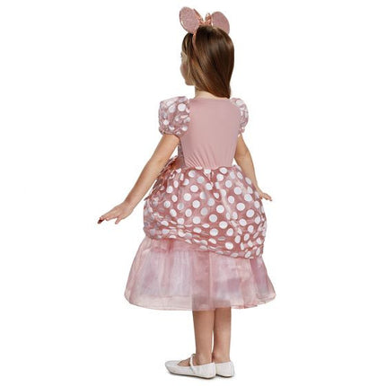 Rose Gold Minnie Deluxe Kids' Costume- back view