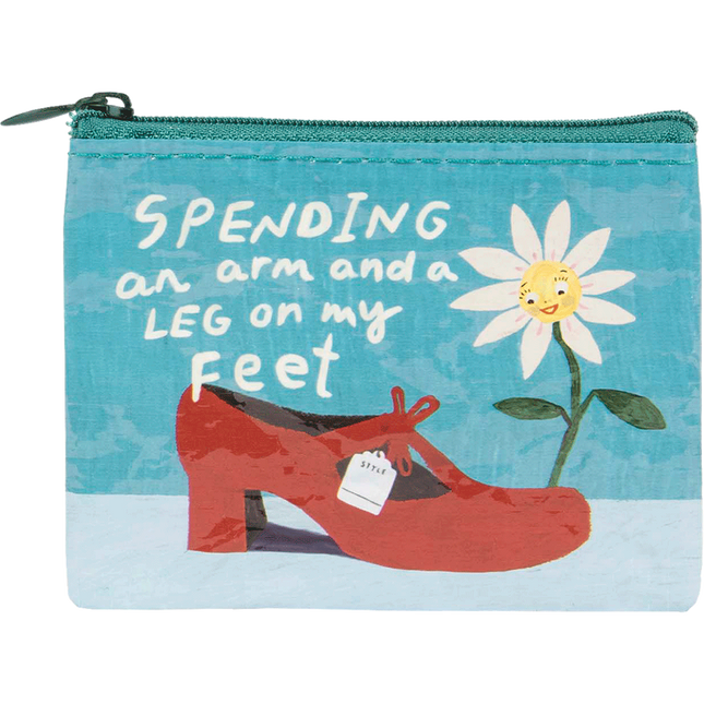 Spending An Arm And A Leg Coin Purse- front view