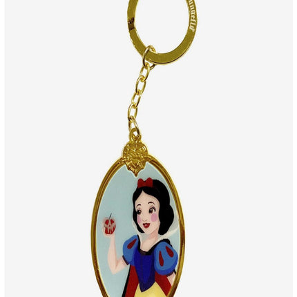 Snow White Lenticular Keychain- angled view