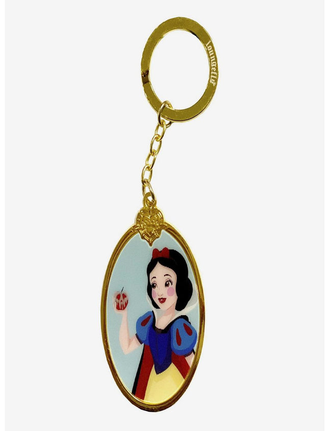 Snow White Lenticular Keychain- angled view