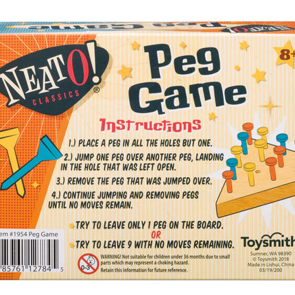 Peg Game- instructions