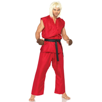 Street Fighter Ken Costume- front view, full body