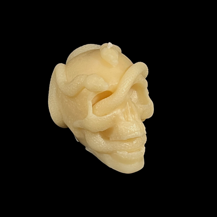 Skull Pillar Candle (Red)