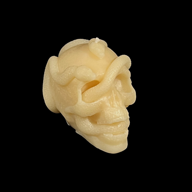 Skull Pillar Candle (Red)