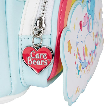 Care Bears Care-A-Lot Castle Mini Backpack- zipper charm