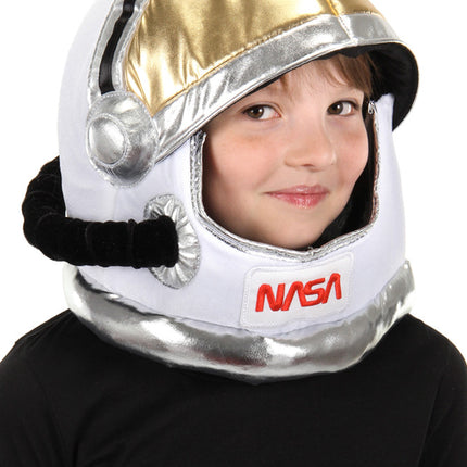 Kids Space Plush Helmet- worn by model