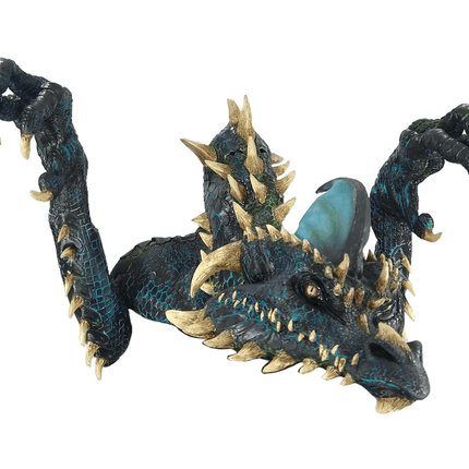 Smolder the Black Dragon Mask- angled view
