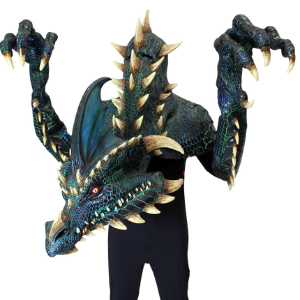 Smolder the Black Dragon Mask- worn by model