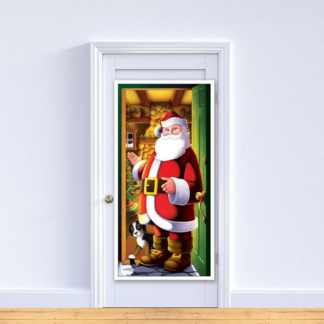 Santa Door Cover- on door