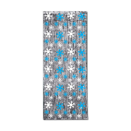 Foil Snowflake Gleaming Door Curtain