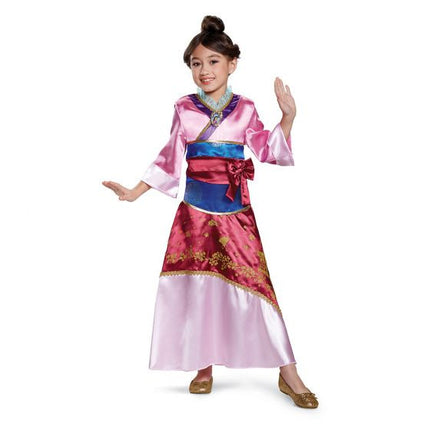 Deluxe Disney® Mulan Child Costume- front view