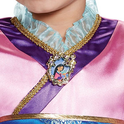 Deluxe Disney® Mulan Child Costume- close up