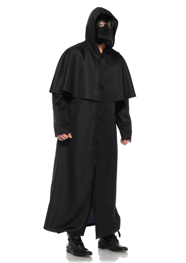 Hooded Cloak Costume- with plague doctor mask