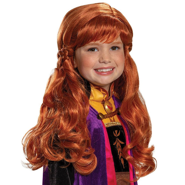 Frozen- Anna Child Wig- front view