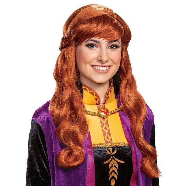 Frozen- Adult Anna Wig- front view
