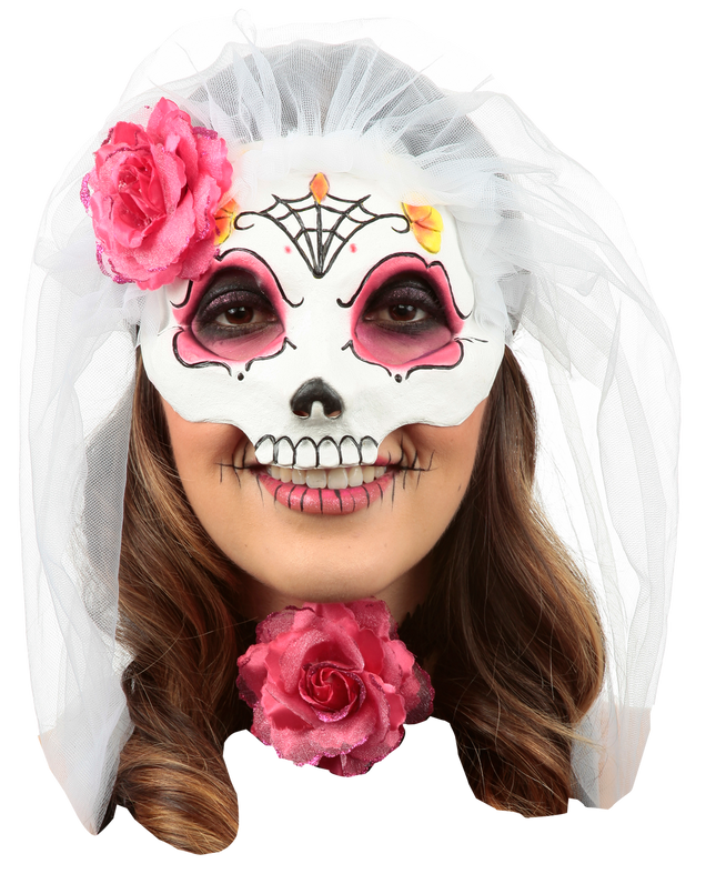 Catrina with Veil (Colored 4) Mask