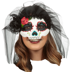 Catrina with Veil (Colored 11) Mask