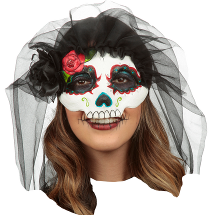 Catrina with Veil (Colored 11) Mask