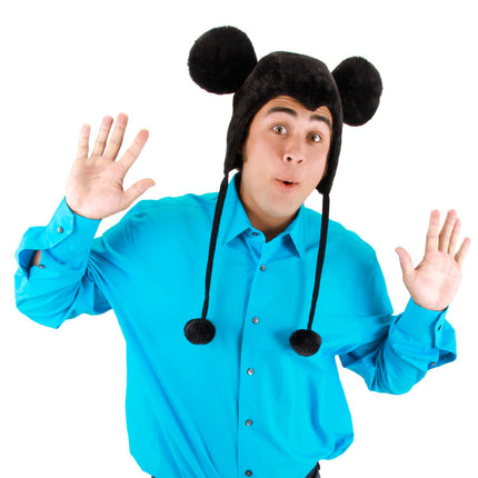 Mickey Mouse Hoodie Hat- worn by male model
