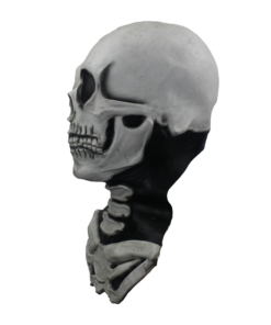 Long Neck Skull Mask (White)- side view