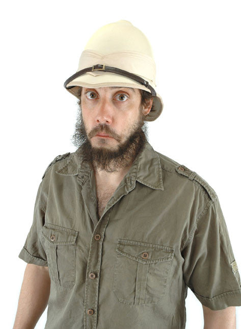 British Pith Adult Helmet- worn by model