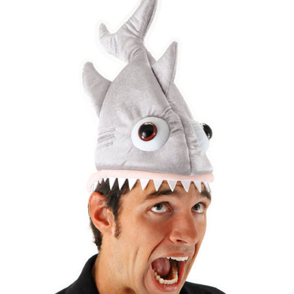 Man Eater Shark Hat- worn by male model