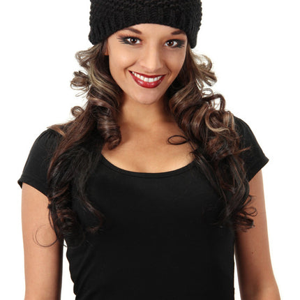Cat Knit Beanie- worn by adult model