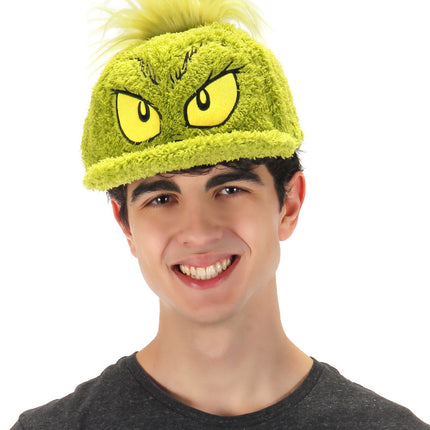 Dr. Seuss- The Grinch Fuzzy Cap- worn by teen model