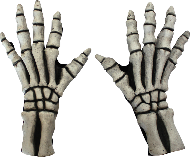 Large Skeleton Gloves (White)