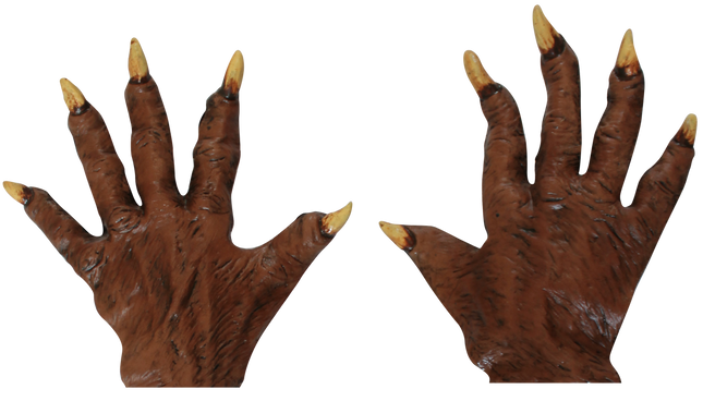 Brown Werewolf Gloves