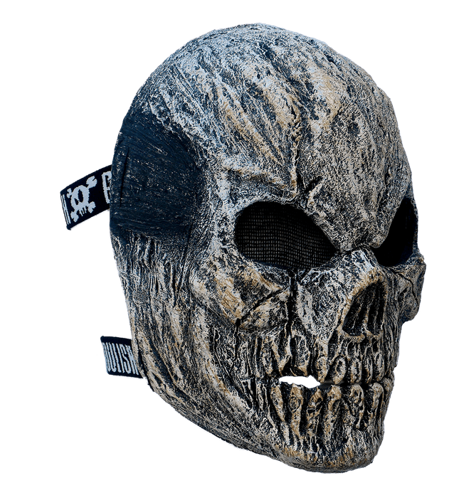 Old Skull Mask- angled view