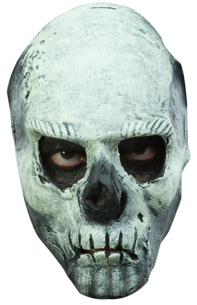 Glow in the Dark Skull Mask- front view