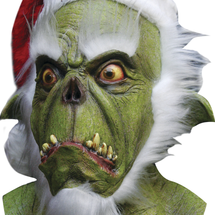 Green Santa Mask- front view
