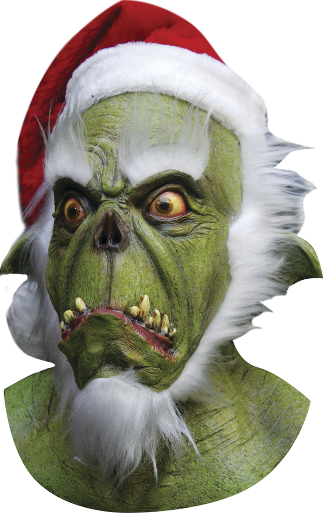 Green Santa Mask- front view