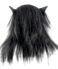 Black Moon Wolf Mask- back view