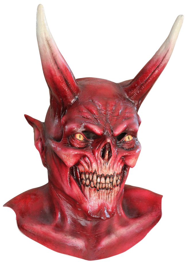 The Red Devil Mask- front view