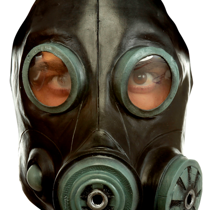 Black Smoke/ Gas Mask- front view