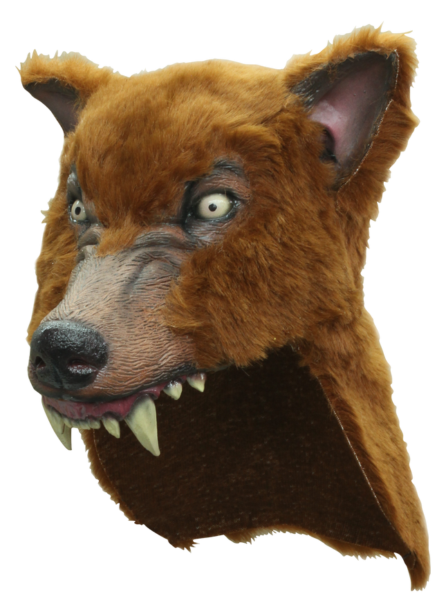 Brown Wolf Helmet