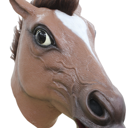 Laughing Brown Horse Mask
