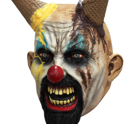 Hells-Cream Clown Mask- front view