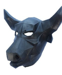 Low Poly Bull Mask- angled view