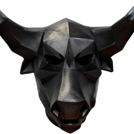 Low Poly Bull Mask- front view
