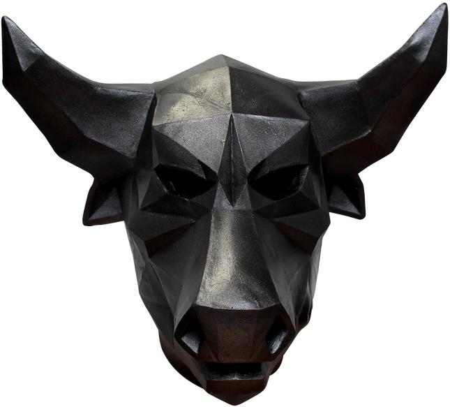Low Poly Bull Mask- front view
