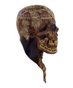 Aztec Skull Deluxe Mask- side view