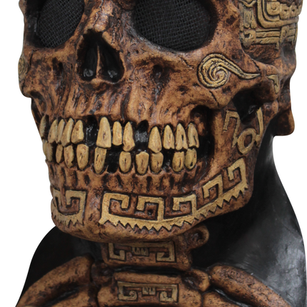 Aztec Skull Deluxe Mask- front view
