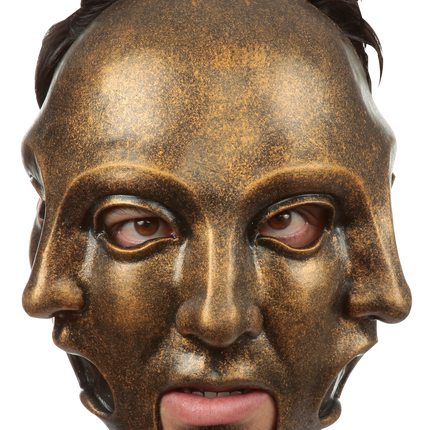3 Faces Gold Mask