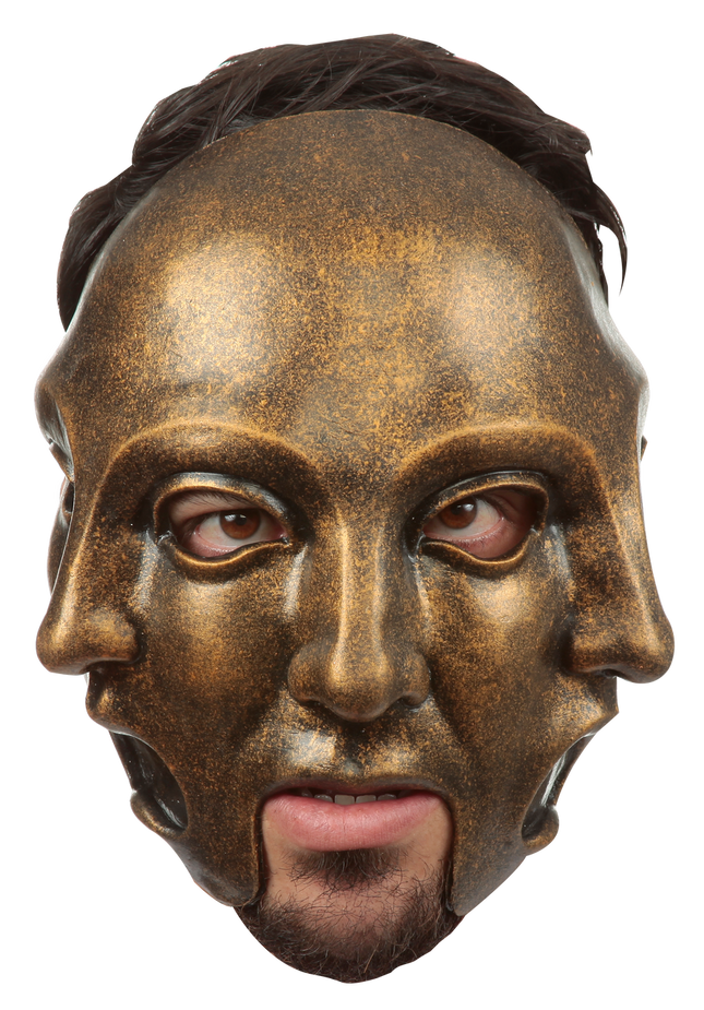 3 Faces Gold Mask